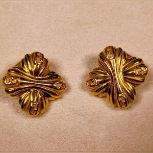 Fendi Vintage FF Clip-on Earrings
